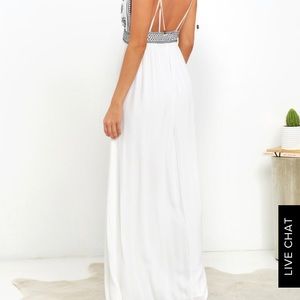 Days of sunlight ivory embroidered maxi dress
